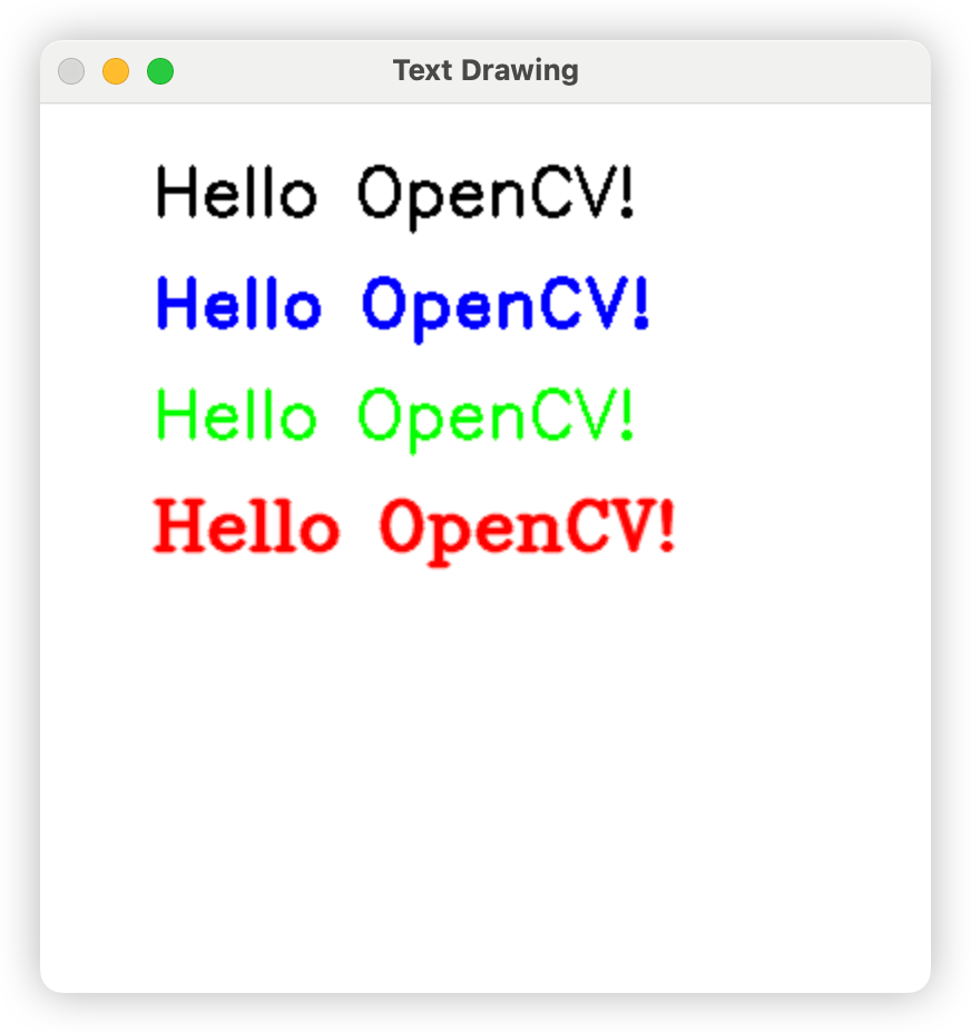 『opencv-python』绘制文字